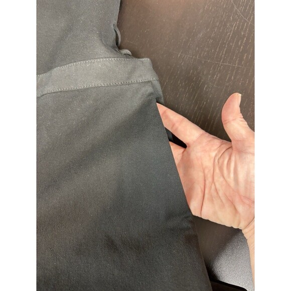 Haute Hippie Formal Jumpsuit Black 6 Wide Leg Lace Up Back Zip Sleeveless Strapp - Picture 9 of 13